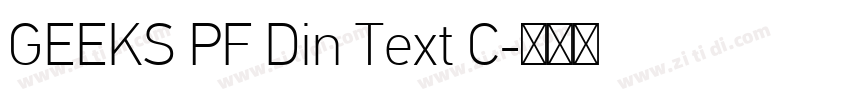 GEEKS PF Din Text C字体转换